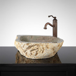BLANCA NATURAL STONE VESSEL SINK - Bathroom Sinks