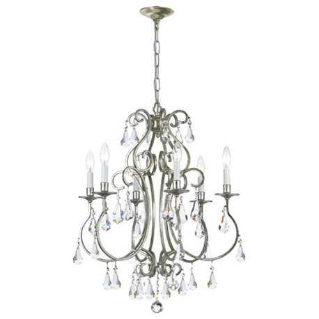 Ashton 6 Light Olde Silver Chandelier