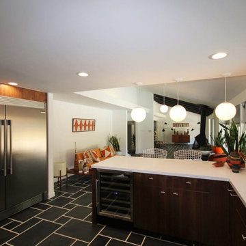 Mid-Century Modern Kitchen and Living Room Remodel in Scottsdale, AZ