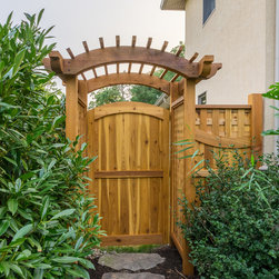 Wood Arbor & Fence - Pergolas