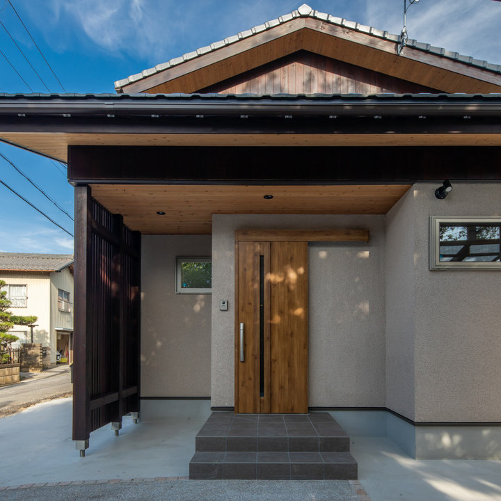 和モダンなおしゃれな家の外観の画像 75選 - 2025年7月 | Houzz (ハウズ)