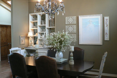 Example of a beach style dining room design in Nashville