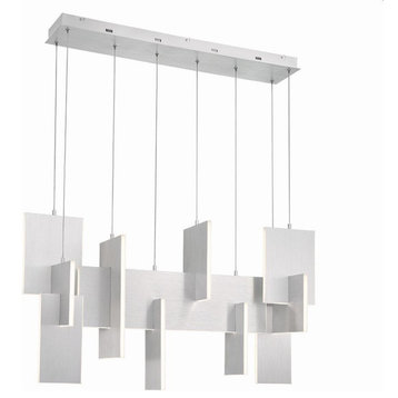 129W 1 LED Chandelier In Modern and Contemporary Style-23 Inches Tall and 14