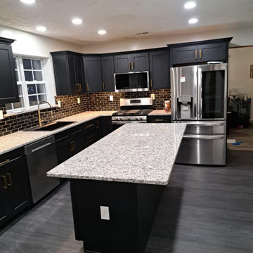 Modern Black Kitchen Remodel in South New Jersey