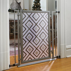 Fusion Gates - Fusion Gate with Gray Diamonds Design - Dog Gates