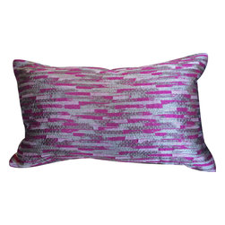 Pillow Parlor - Block Stripe Pillow, Lumbar - Decorative Pillows