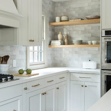 kitchen - open shelves