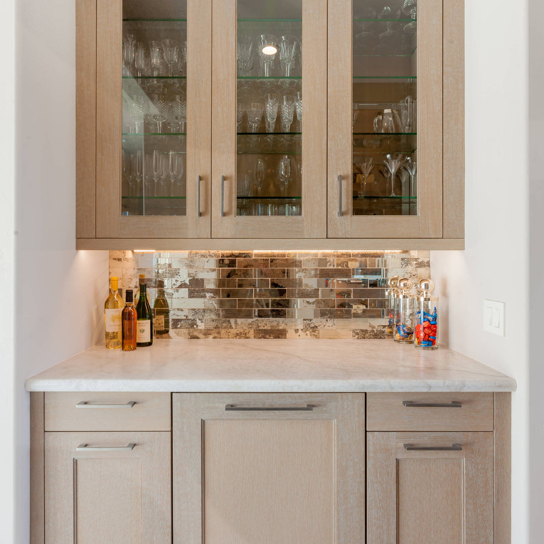 Transitional Home Bar