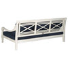 Pasadena Daybed in Antique White and Navy