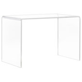Noce U Shaped Desk with Glass Modesty Panel 66 x 96 x 29 - Potenza by  Corp Design