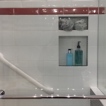 Transitional Bath - Tub to Shower Reno