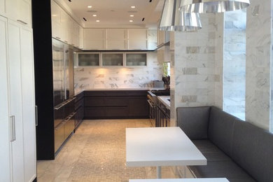 Kitchen - transitional kitchen idea in New York
