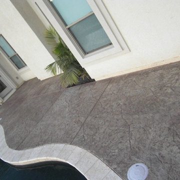 Stamped Concrete Pool Decks
