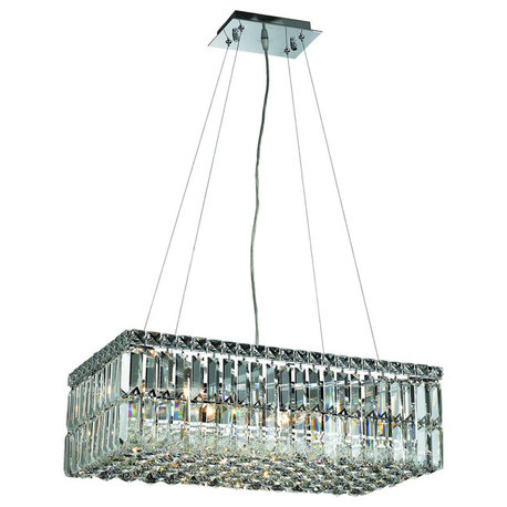 Elegant Lighting V2034D24C/RC Maxime 6-Light Hanging Fixture