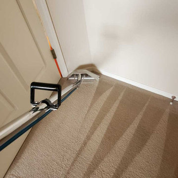 Carpet Cleaning a House Which Has Not Been Steam Cleaned for 8 Years Located in