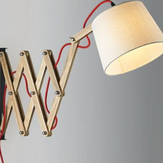Swing Arm Wall Lamps Houzz Hakan Scissors Hand Extendable Lamp Swing Arm Reading Lights