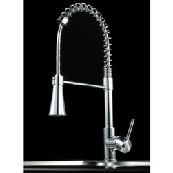 Sharp Spout Pull-Out LED Kitchen Faucet - Kitchen Faucets