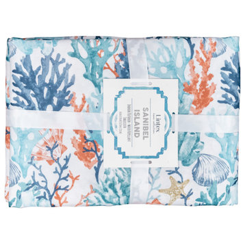 Coralee Indoor Outdoor 100% Polyester Tablecloth, 52"x70"