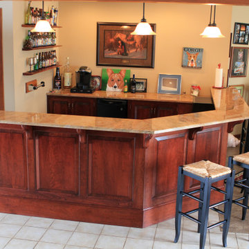 Solid Cherry Rec-Room Home Bar