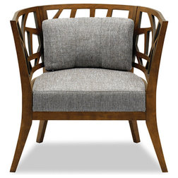 Contemporary Armchairs And Accent Chairs Jenifer Barrel Back Lounge Chair