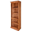 Traditional Oak Corner Bookcase from Corner 72H, Golden Oak, 84h