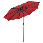 Yescom - Yescom 9Ft UV50+ Aluminum Outdoor Table Patio Umbrella with Crank Tilt 3000PA - Features: