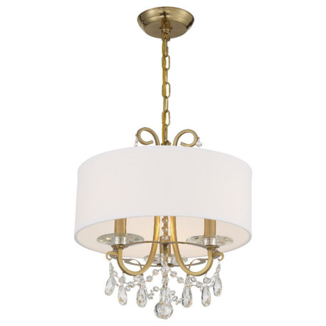 Othello 3 Light Vibrant Gold Chandelier