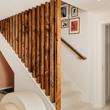 Multi-Functional Basement Conversion: Secret Office + Open Play Space