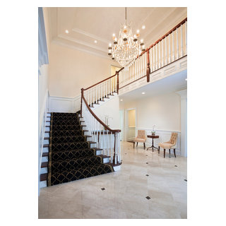 Georgian Colonial Style in Stamford, CT - Traditional - Staircase - New ...
