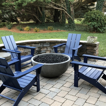 Gas Fire Table with Outdoor Furniture