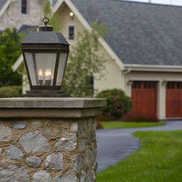 Outdoor Lighting for a New Traditional Country Estate
