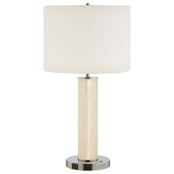 Quilla 1 Light Table Lamp, Nickel