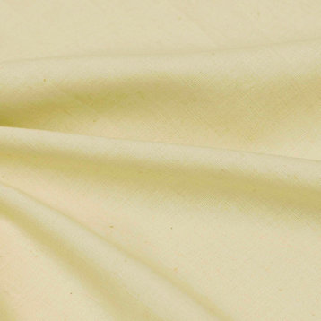 Light Yellow Cotton Linen Fabric By The Yard, 13 Yards For Curtain, Dress