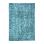 Nathan Distressed Flatweave Area Rug, Teal, 5'x8'