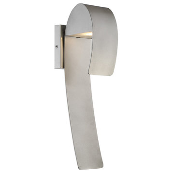 The Great Outdoors 23616 16" Tall LED Outdoor Wall Light - Silver