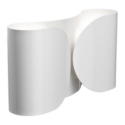 FLOS (USA) - FLOS Official Foglio White Color Modern Wall And Ceiling Lights by Tobia Scarpa - Wall Sconces