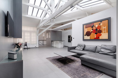 Idée de décoration pour un salon design.