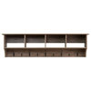 Pemberly Row 60" Wide Hanging Entryway Shelf in Drifted Gray