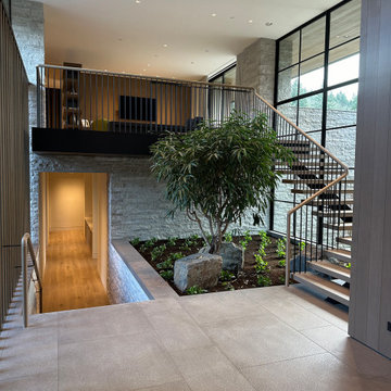 Architectural Digest Featured Floating Staircase & Custom Millwork