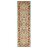 Safavieh Heritage Collection HG812 Rug, Blue/Brown, 2'3" X 20'