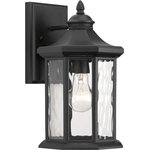 Progress - Progress P6071-31 Edition - One Light Medium Outdoor Wall Lantern - One-light medium wall lantern with a distinct hexagonal shape for classic styling, highlighted by clear water glass elements.Shade Included: TRUE Warranty: 1 Year Warranty* Number of Bulbs: 1*Wattage: 100W* BulbType: Medium Base* Bulb Included: No