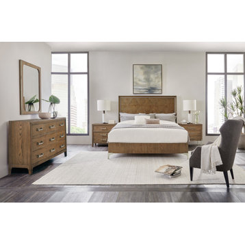 Hooker Furniture 6033-90260-85 Chapman California King Panel Bed - Sorrel