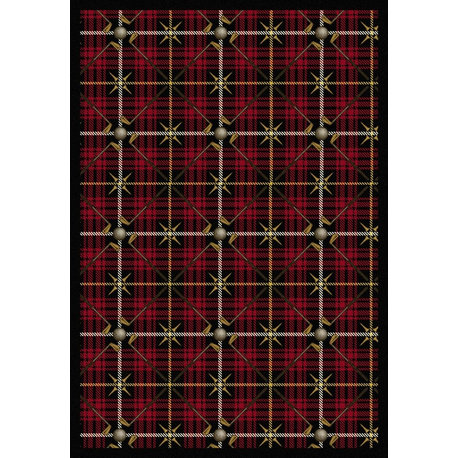 Games People Play Rug, Saint Andrews, 5'4"x7'8", Lumberjack Red