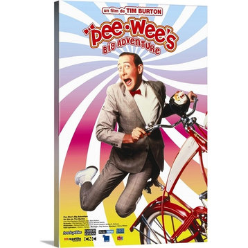 "Pee wees Big Adventure (1985)" Wrapped Canvas Art Print, 16"x24"x1.5"