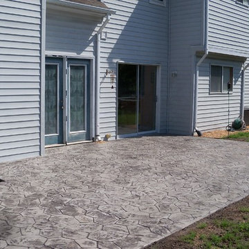 Stamped Concrete Patio & Walkway