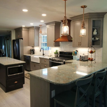 Gray and Copper Kitchen Remodel