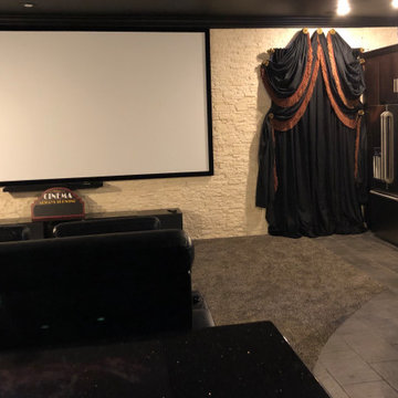 Home Theater Black Room