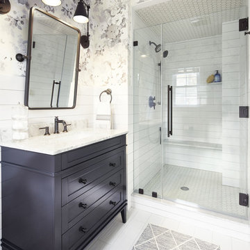 NBC's George To The Rescue - The Lederman Family, Westfield: Master Bathroom