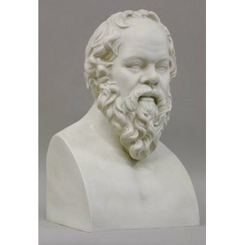 Socrates Chest Up, Greek and Roman Busts