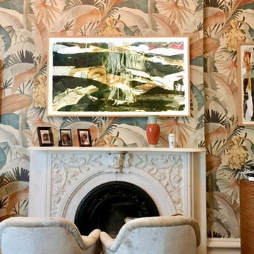 Custom Fireplace w/ Smart Home TV Installation